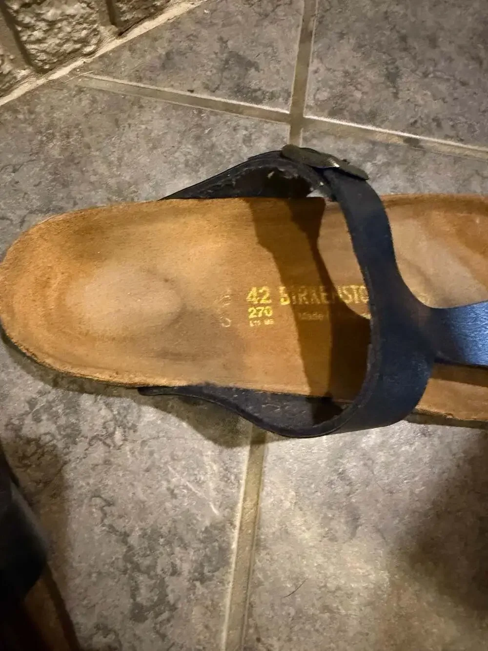 Birkenstock Gizeh Thong Sandals Navy Blue Size 42